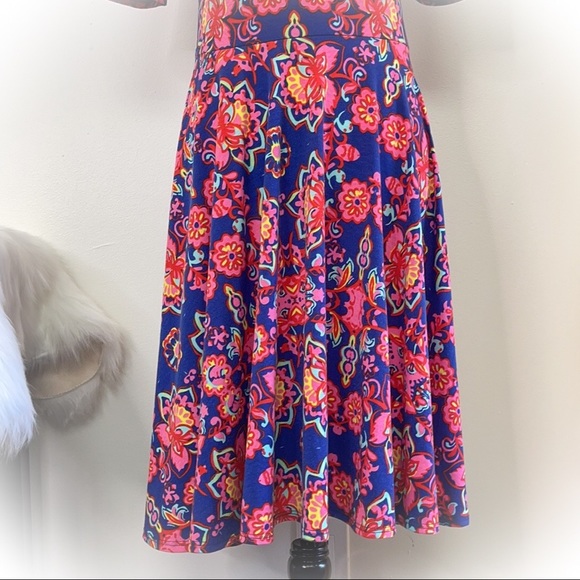 💕Beautiful Floral Lularoe Nicole Fit & Flare Dress💕 - Picture 9 of 13